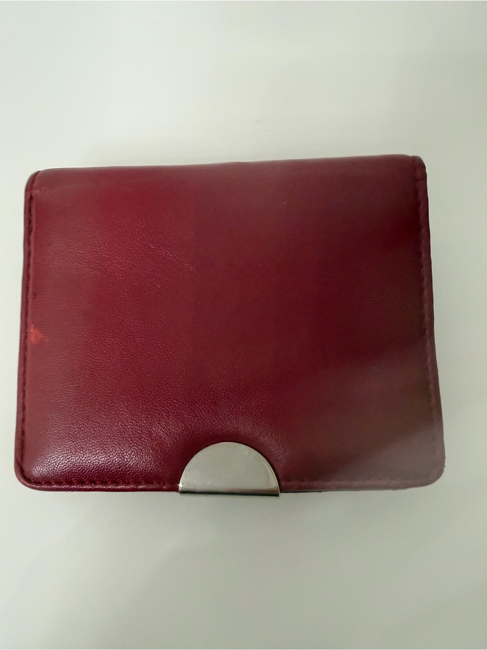 Safe Keeper Classic Women's Genuine Leather Wallet - Deep Red